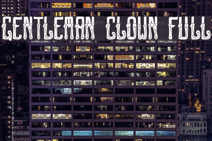 GENTLEMAN CLOWN FULL Example 1