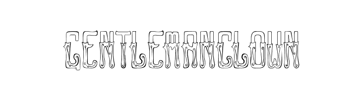 GENTLEMAN CLOWN  font caratteri gratis