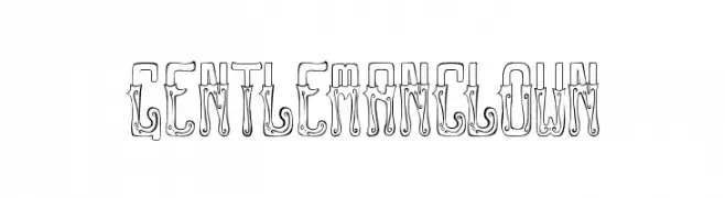 GENTLEMAN CLOWN  Frei Schriftart Herunterladen
