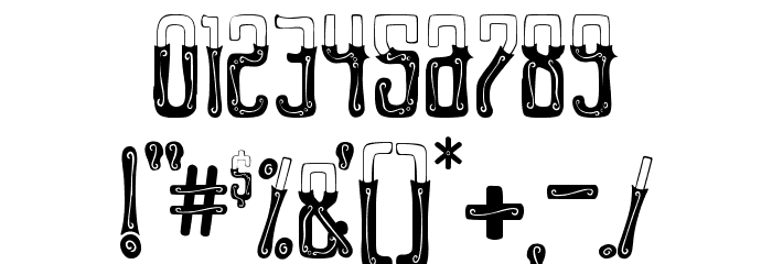 GENTLEMAN CLOWN Font OTHER CHARS