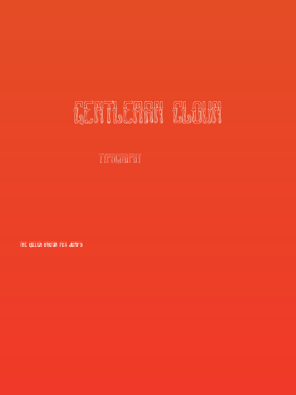 GENTLEMAN CLOWN Poster