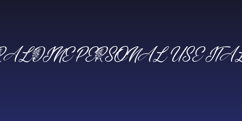 GERALDINE PERSONAL USE Italic Social Header