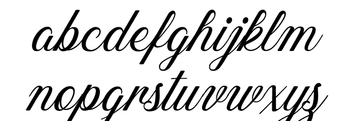 GERALDINE PERSONAL USE Italic Font LOWERCASE