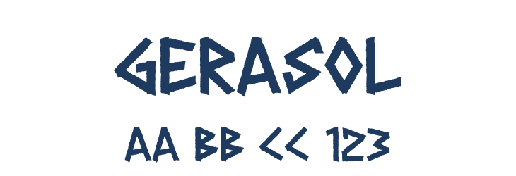GERASOL Font Preview