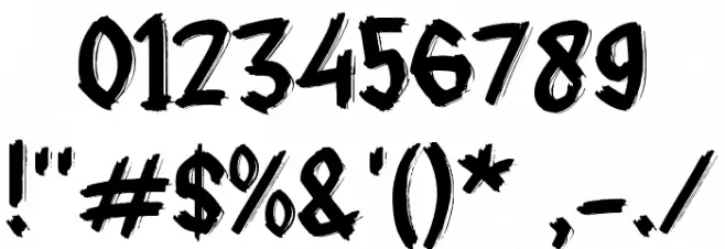 GERBONG Font OTHER CHARS