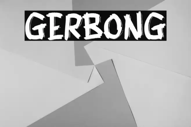 GERBONG Font examples
