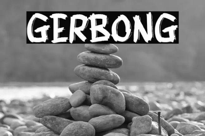 GERBONG Font examples