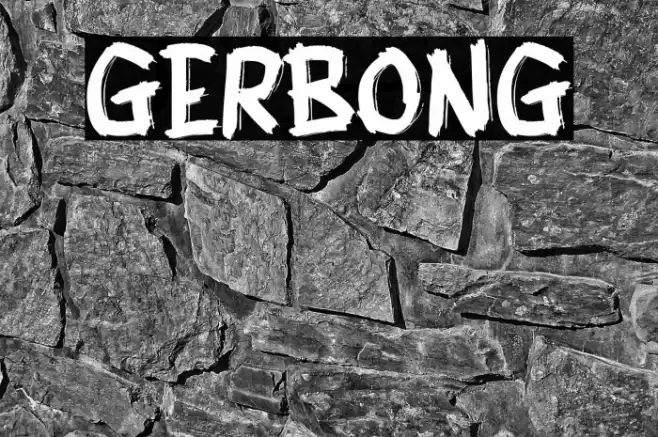 GERBONG Font examples
