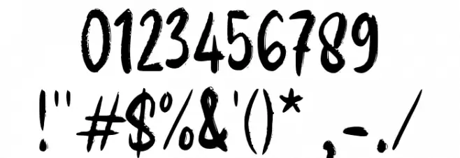 GERHAN Font OTHER CHARS
