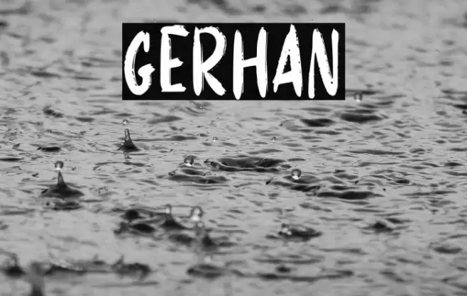 GERHAN Font examples