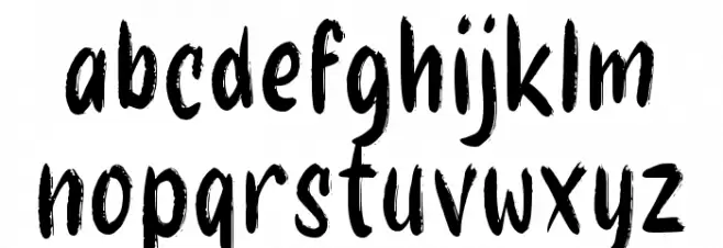 GERHAN Schriftart Kleinbuchstaben