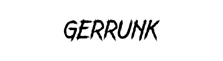 GERRUNK  नि: शुल्क फ़ॉन्ट्स डाउनलोड