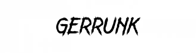 GERRUNK  免费字体下载