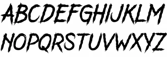 GERRUNK Font LOWERCASE