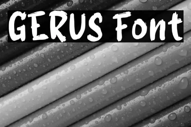 GERUS Font examples