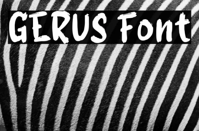 GERUS Font examples