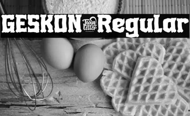 GESKON-Regular Font examples