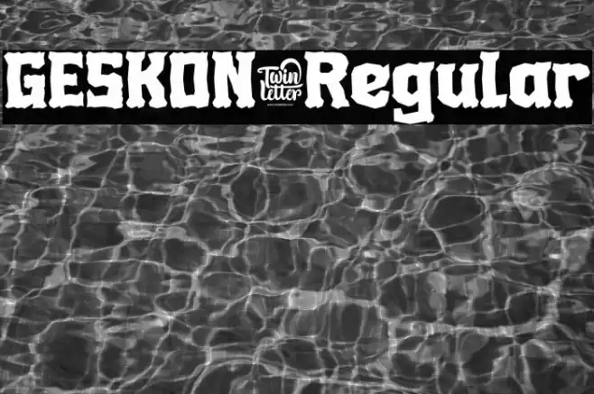 GESKON-Regular Font examples