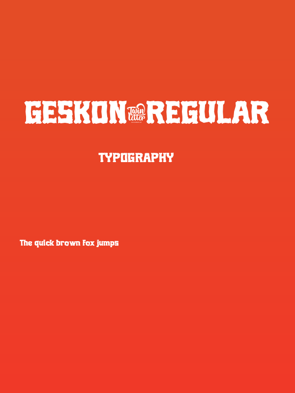 GESKON-Regular Poster