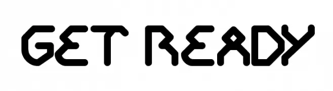 GET READY  Frei Schriftart Herunterladen