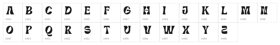 GEUMEON-DEMO Regular Character Map