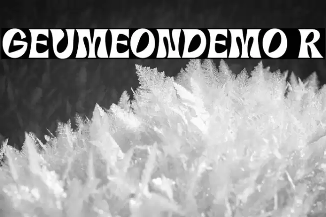 GEUMEON-DEMO Regular Font examples