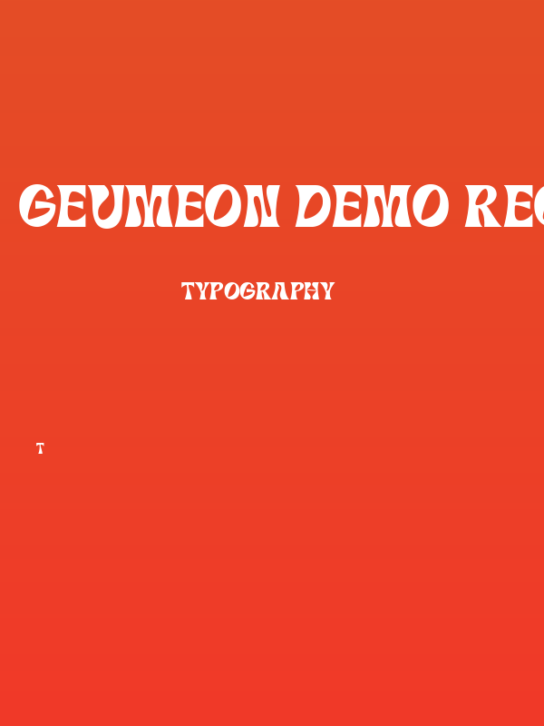 GEUMEON-DEMO Regular Poster