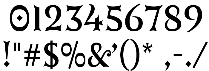 GErontoBis Font OTHER CHARS