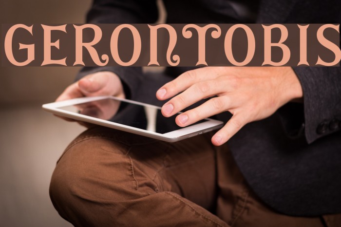 GErontoBis Font examples