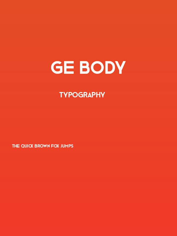 Ge Body Poster