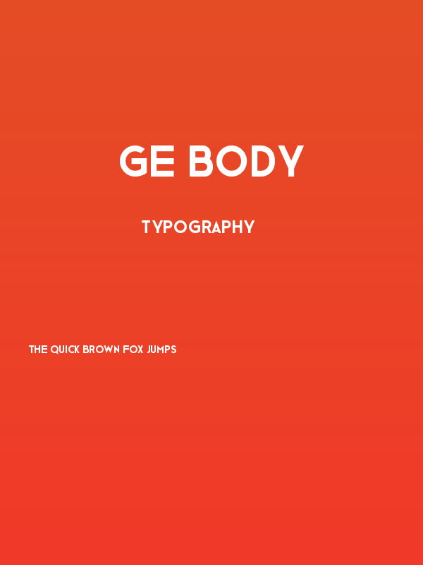 Ge Body Poster