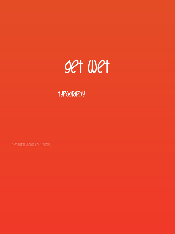 GeT wEt Poster