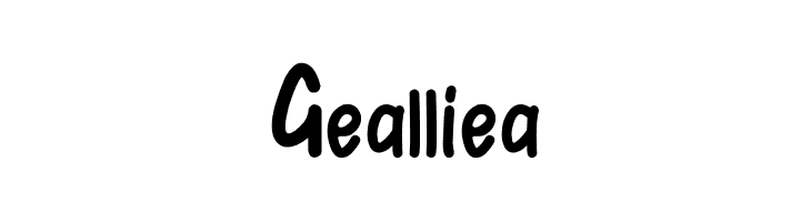 Gealliea  Descarca Fonturi Gratis