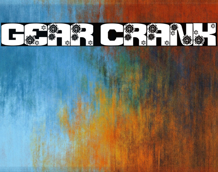 Gear Crank Font examples