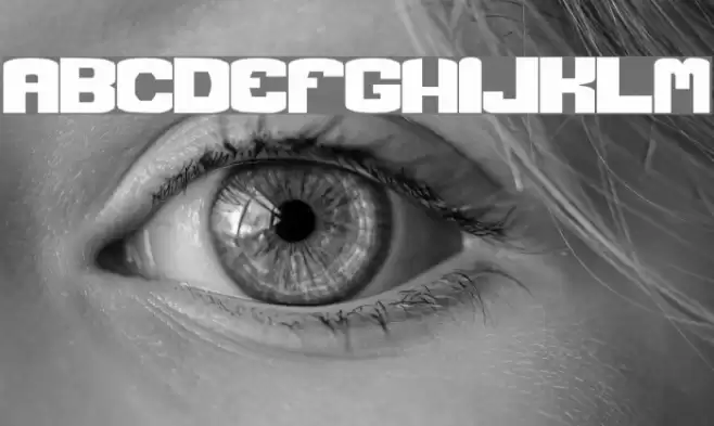 Gear Crank Font examples