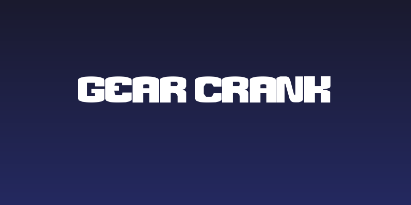 Gear Crank Social Header