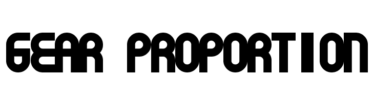Gear Proportion  les polices de caractères gratuit tlcharger