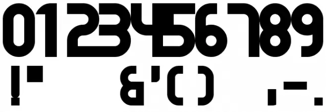 Gear Proportion Font OTHER CHARS