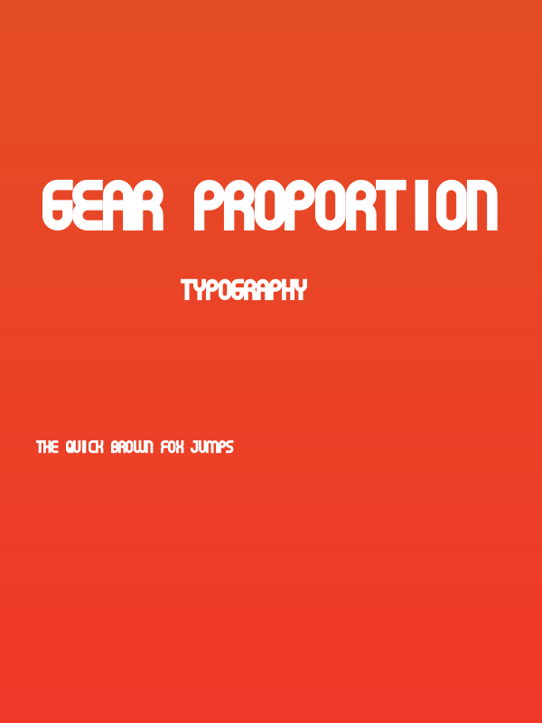 Gear Proportion Poster