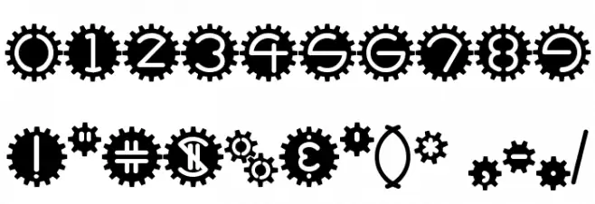 GearBox フォント その他の文字