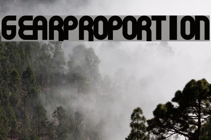 GearProportion Font examples