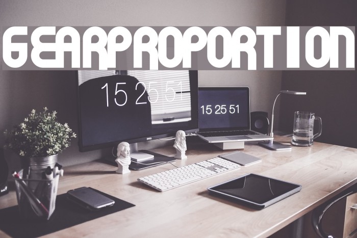 GearProportion Font examples
