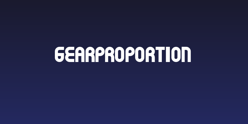 GearProportion Social Header