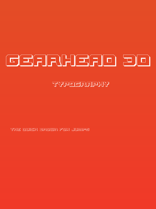 Gearhead 3D Poster