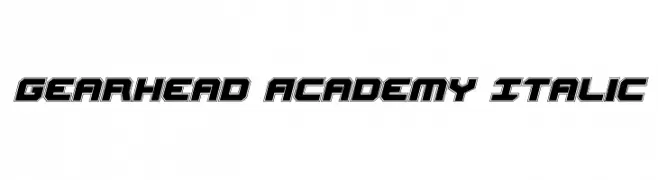 Gearhead Academy Italic 