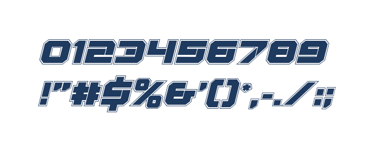 Gearhead Academy Italic Other Characters