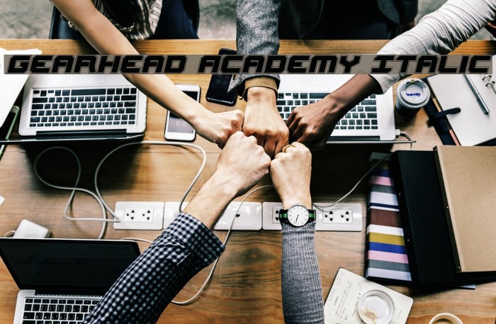 Gearhead Academy Italic Example 1