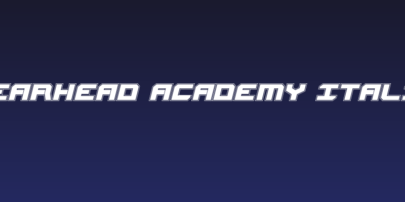 Gearhead Academy Italic Social Header