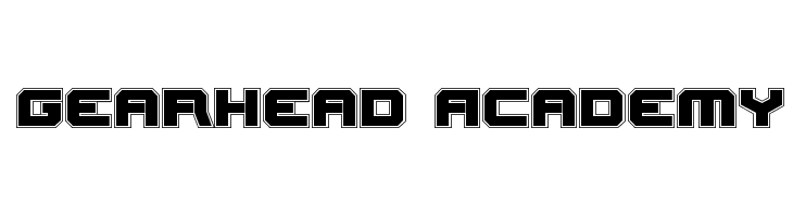 Gearhead Academy  font caratteri gratis