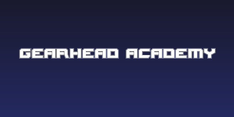 Gearhead Academy Social Header